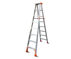 Kopėčios HERVIN EQUIPMENT, alium. dvipusės, sustiprintos, 2x8 pakopų, 2430 mm, CL-ST28