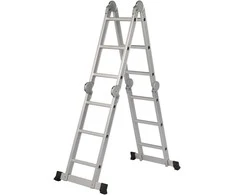 HERVIN Daugiafunkcinės kopėčios AM0216A, 4x4 pakopų, 2240-4610 mm