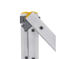 Kopėčios profesionalios HERVIN EQUIPMENT+, alium. universalios, dvipusės, ištraukiamos, 3x14 pakopų, 3780-8820 mm, AC0314A
