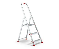 Kopėčios PROMOREX, alium. buitinės, 3 pakopų, 1210 mm, HSL103A