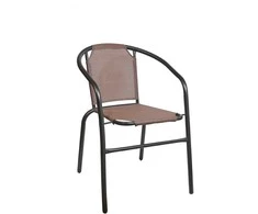 Kėde NOVELLY HOME 55x57x73, plienas/drėgmei atspari tekstilė, ruda sp. SC-24DB