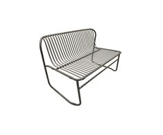 Lauko suoliukas NOVELLY HOME, iš plieno, su antikorozine danga, spl. šviesiai ruda, 700x1100x620 mm, MC19323D