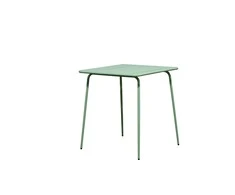 Lauko valgomojo stalas NOVELLY HOME, iš plieno, su antikorozine danga, spl. šviesiai žalia, 730x700x700 mm, MT22107-L70