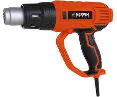 Orpūtė HERVIN TOOLS, 2000 W, 4 antgaliai, 2 režimai: 350 °C (300 l/min) ir 600 °C (500 l/min), ORP4-2000W2