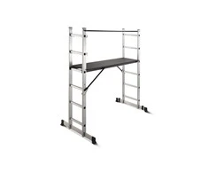 Pastolinės kopėčios HERVIN EQUIPMENT, alium., 150 kg, 2x8 pakopų, 430x2240 mm, CL-PK28