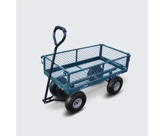 Sodo vežimėlis HERVIN EQUIPMENT, 150 kg, keturratis, plieno tinklelis, 1000×500×530/860 mm, GC-024