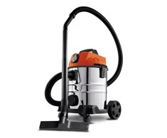 Statybinis siurblys HERVIN TOOLS, 1400 W, 18 kPa, 25 l, 2 filtrai, sauso ir drėgno valymo, su rozete, MWW807S-25L