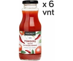 100% Pomidorų sultys su kajeno pipirais Magnum, 250 ml x 6vnt