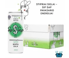 Beržų sula. Su mėtos skoniu STILL. Sip Sap, Alu, 250 ml x 12 vnt