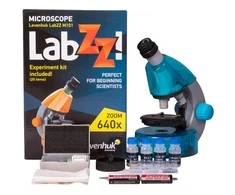 Mikroskopas Levenhuk LabZZ M101 Azure 40x-640x