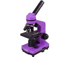 Mikroskopas Levenhuk Rainbow 2L Plus Amethyst 64x - 640x su eksperimento komplektu