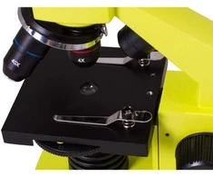 Mikroskopas Levenhuk Rainbow 2L Plus Lime 64x-640x su eksperimento komplektu