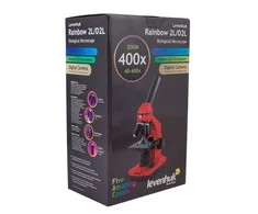 Mikroskopas Levenhuk Rainbow 2L PLUS Moonstone 64x - 640x su eksperimento komplektu K50