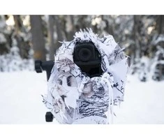 Tragopan Maskuotė 3D didesniam foto objektyvui sniegas