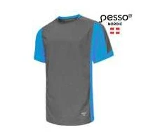 Marškinėliai Pesso BREEZE pilki/mėlyni