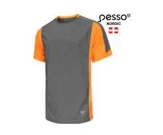 Marškinėliai Pesso BREEZE pilki/oranžiniai