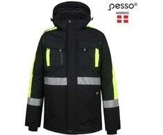 Pašiltinta striukė Pesso NOVA (juoda/geltona)