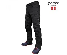 Pašiltintos softshell Pesso kelnės Mercury( juodos)