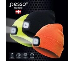 Šilta kepurė Pesso su LED apšvietimu,juoda