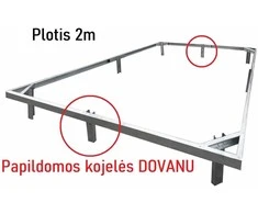 Pamatas 2,0m pločio, Šiltnamio ilgis: Šiltnamio ilgis 6m