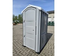 Plastikinis lauko tualetas Plast Form : surinktas SU PISUARU, PRAUSTUVU, KRIAUKLE, pilkas