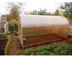 Šiltnamis SVAJONĖ MINI (plotis 1,65m) danga 4mm NANO polikarbonatas, Šiltnamio ilgis: Šiltnamio ilgis 4m