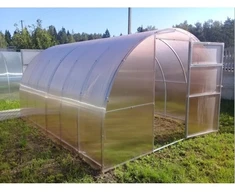 Šiltnamis TITAN EKO (plotis 3m) NANO polikarbonatas 4mm, Šiltnamio ilgis: Šiltnamio ilgis 8m