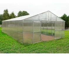 Šiltnamis ŪKININKAS (plotis 5,5m) danga 6mm, Šiltnamio ilgis: Šiltnamio ilgis 10m