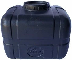Techninė talpa horizontali, stačiakampio formos, Talpa vandeniui, kurui, chemijai: 150L