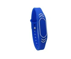 Digitalas Atstuminė ISO 125KHZ užsegama apyrankė. mėlyna WATCH1
