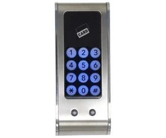 Digitalas DI-03-S elektroninė valdoma spynelė su kortelių/pakabukų ISO 125 KHZ skaitytuvu ir kodu baldams spintelėms. dirba nuo elementų