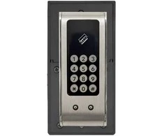 Digitalas DI-03-S elektroninė valdoma spynelė su kortelių/pakabukų ISO 125 KHZ skaitytuvu ir kodu baldams spintelėms. dirba nuo elementų