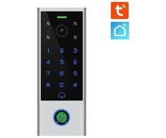 Digitalas DI-VC3F Tuya WiFi vaizdo telefonspynė. sensorinė kodinė klaviatūra. piršto antspaudų ir RFID EM atstuminių kortelių skaitytuvas