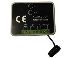 Digitalas Dviejų kanalų imtuvas RX-MULTI-300-868 Mhz 12/24V. tinka pastovaus ir kintamo kodo pulteliai