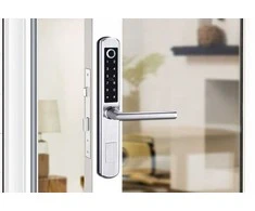 Digitalas Išmani durų spyna DIGI A210 TTLock (sidabrinis) su 3585 užraktu Bluetooth. įvairaus tipo durims