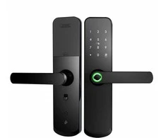 Digitalas Išmanioji durų spyna DIGI A260 TTLock (juoda) su 6085 užraktu įvairaus tipo durims