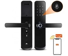 Digitalas Išmanioji durų spyna DIGI A260 Tuya (juoda) su 6085 užraktu WiFi įvairaus tipo durims