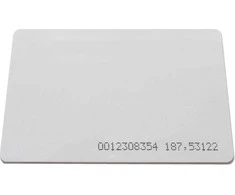 Digitalas ISO 125 KHZ 64bit plona atstuminė kortelė. balta