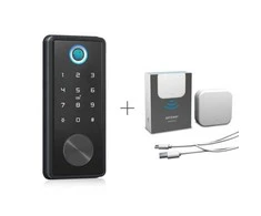 Digitalas Komplektas Išmanioji durų spyna DIGI R10 TTLock (juoda) su G2 valdikliu