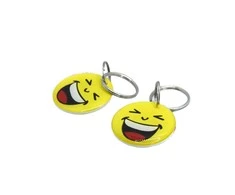 Digitalas MIFARE 1K 13.56MHZ atstuminis žetonas-pakabukas su Emoji šypsena (Smyle) vaikams