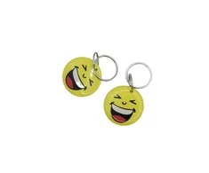 Digitalas MIFARE 1K 13.56MHZ atstuminis žetonas-pakabukas su Emoji šypsena (Smyle) vaikams