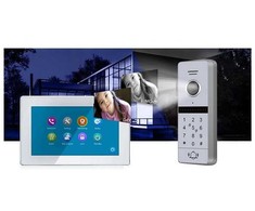 Digitalas Vaizdo telefonspynės juodos spalvos monitorius VID-730WI-FI-B + DD-SVD 1/4 komutatorius prie Laskomex