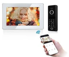 Digitalas Vaizdo telefonspynės komplektas su WIFI funkcija VID-730WI-FI-W ir D3CODE-B