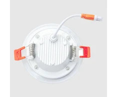 Įmontuojamas apvalus LED šviestuvas su stiklu "VESTA" 6W