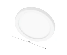 Įmontuojamas apvalus LED šviestuvas su susiaurėjančiais kraštais "VESTA" 6W