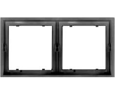 Tope Lighting Dviejų vietų juodas rėmelis "BORA"