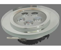 Tope Lighting Įmontuojama apvali krištolinė LED panelė "NODA" 5W