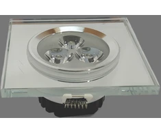 Tope Lighting Įmontuojama kvadratinė krištolinė LED panelė "NODA" 3W