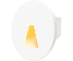 Tope Lighting Įmontuojamas apvalus baltas LED laiptų šviestuvas "PORTO" 1,5W (LA)