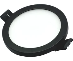 Tope Lighting Įmontuojamas apvalus juodas LED šviestuvas "SPLIT" 8W-4000K